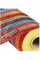10" Wide Foil Stripes Poly Deco Mesh Ribbon: Bright Multi (10 Yards)